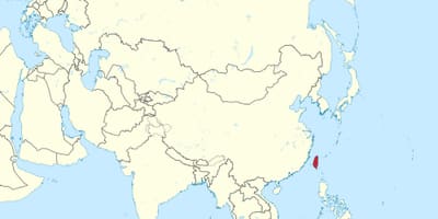 ತೈವಾನ್ ನಕ್ಷೆ ಏಷ್ಯಾದಲ್ಲಿ