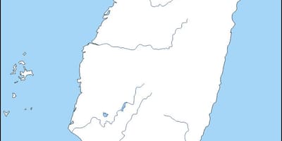ನಕ್ಷೆ ಥೈವಾನ್ ಔಟ್ಲೈನ್