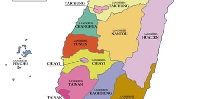 ನಕ್ಷೆ ಥೈವಾನ್ ಪ್ರಾಂತ